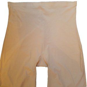 Jockey High Waist Tummy To Mid Thigh Body Shaper Shapewear Tan Nude Sz XL